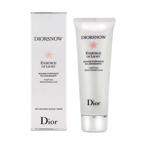 diorsnow asian face wash.